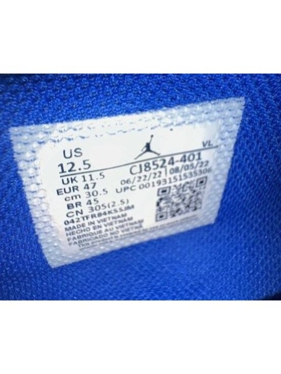 Nike Air Jordan 1 Retro MCS Low Baseball Cleats Royal CJ8524-401 Men\'s 12.5 NEW main image 4